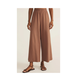 Z Supply Scout Jersey Crop Flare Pant in Teakwood by Z Supply