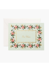 Rifle Paper Co. Rosa Best Wishes Card by Rifle Paper Co.