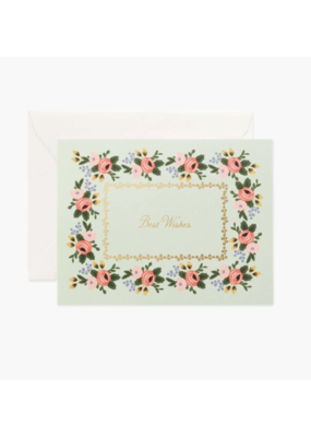 Rifle Paper Co. Rosa Best Wishes Card by Rifle Paper Co.