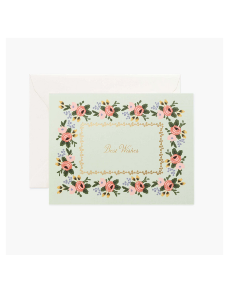 Rifle Paper Co. Rosa Best Wishes Card by Rifle Paper Co.