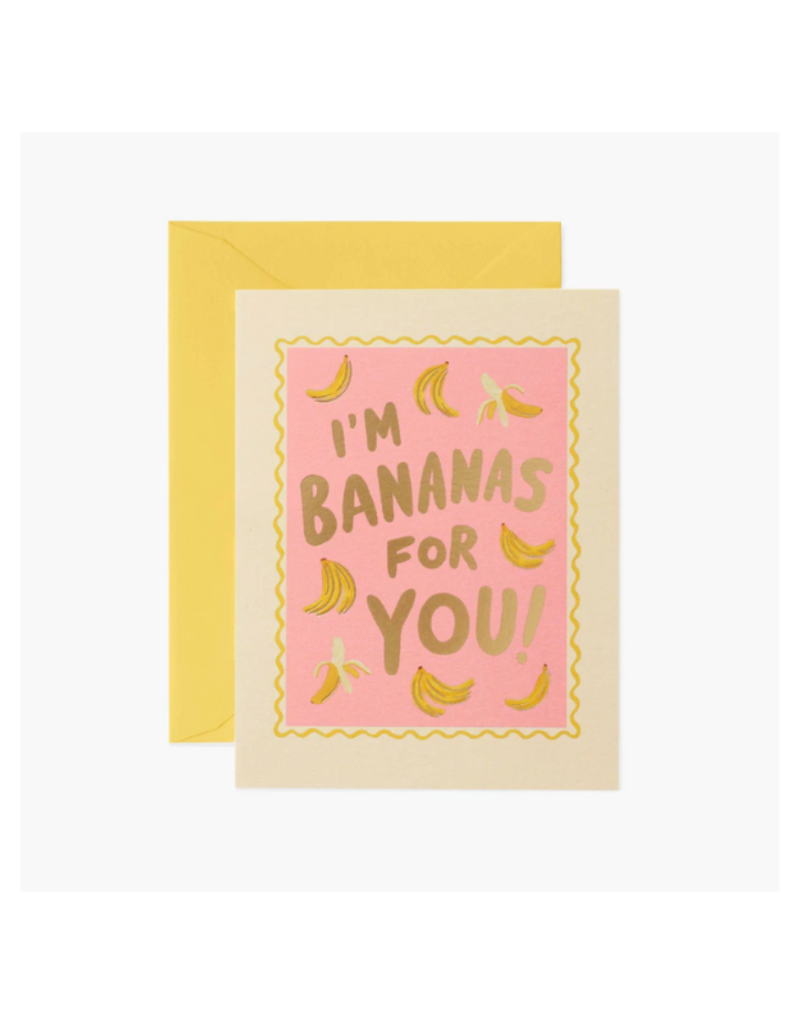 Rifle Paper Co. I'm Bananas For You Card by Rifle Paper Co.