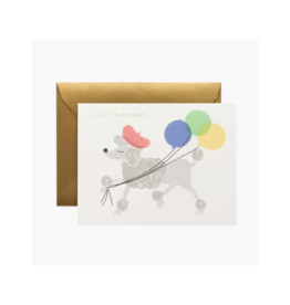 Rifle Paper Co. French Poodle Birthday Card by Rifle Paper Co.