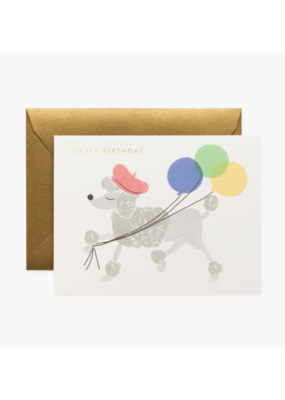 Rifle Paper Co. French Poodle Birthday Card by Rifle Paper Co.