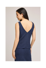 Gentle Fawn Jules Button Down Tank in Navy by Gentle Fawn