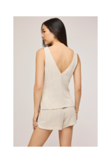 Gentle Fawn Jules Button Down Tank in Linen by Gentle Fawn