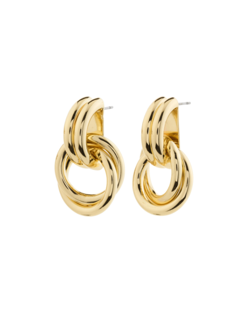 PILGRIM Agni Earrings in Gold by Pilgrim