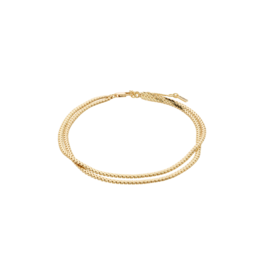 PILGRIM Jelona Anklet in Gold by Pilgrim