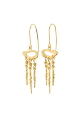 PILGRIM Breeze Earrings in Gold by Pilgrim