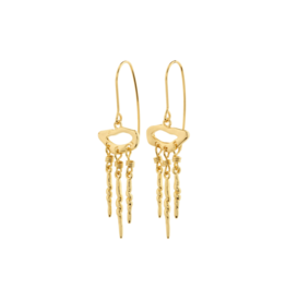 PILGRIM Breeze Earrings in Gold by Pilgrim