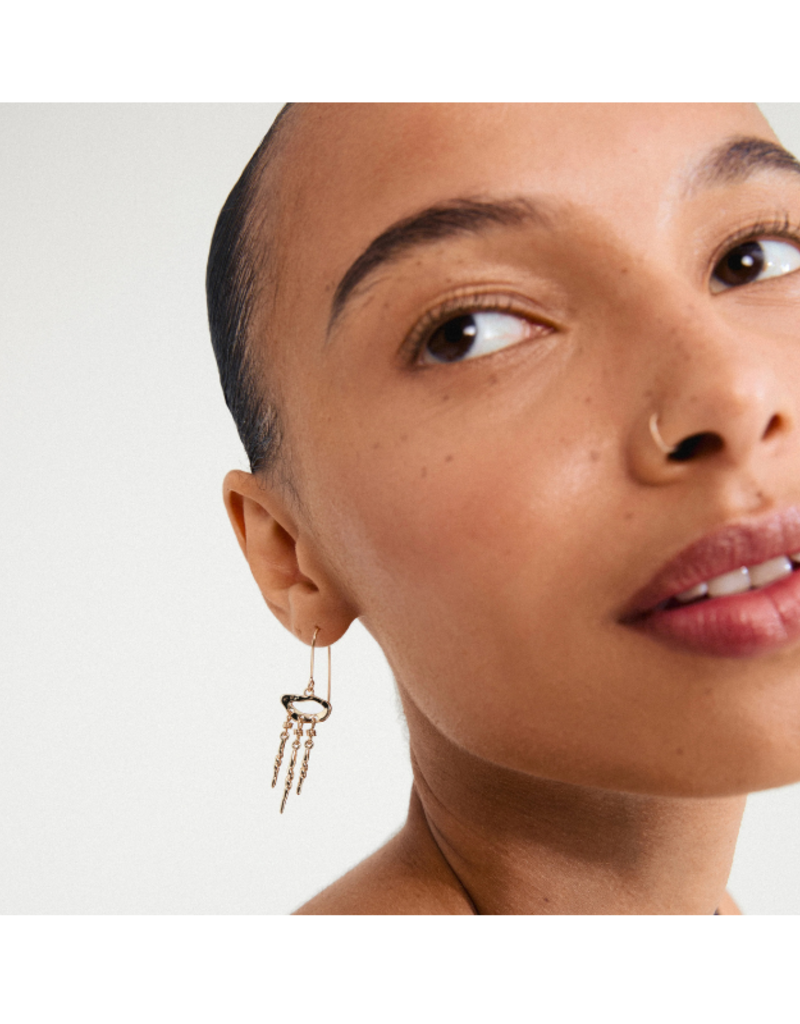 PILGRIM Breeze Earrings in Gold by Pilgrim