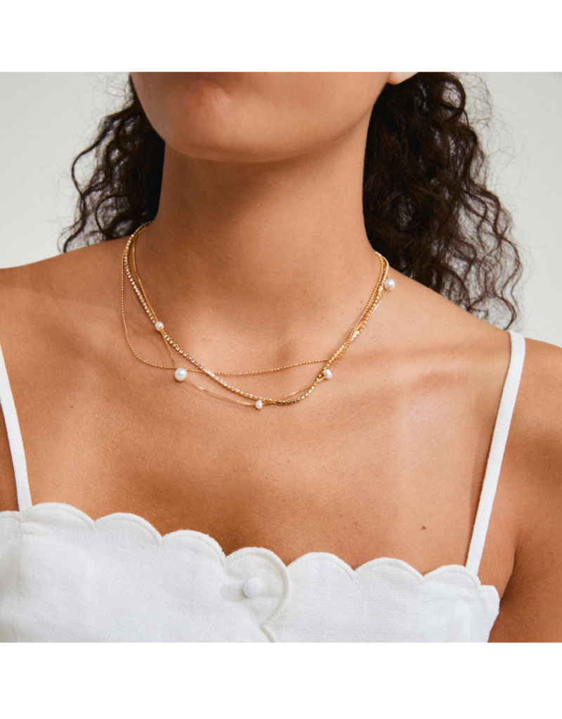 PILGRIM Starlight Necklace 3-in-1 Gold by Pilgrim