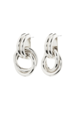 PILGRIM Agni Earrings in Silver by Pilgrim
