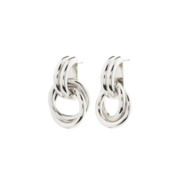 PILGRIM Agni Earrings in Silver by Pilgrim
