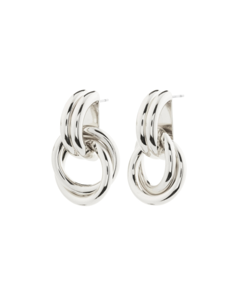 PILGRIM Agni Earrings in Silver by Pilgrim