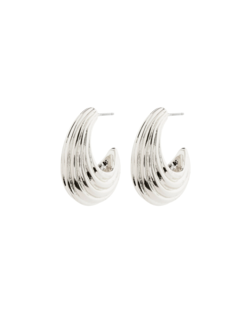 PILGRIM Asle Earrings in Silver by Pilgrim