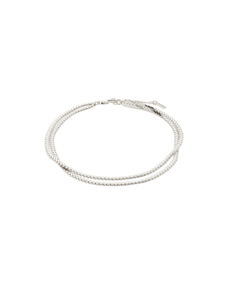 PILGRIM Jelona Anklet in Silver by Pilgrim