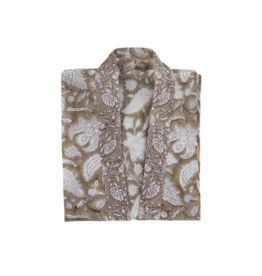 Indaba Trading Sable Block Print Robe