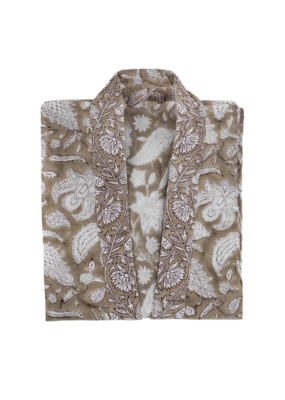 Indaba Trading Sable Block Print Robe
