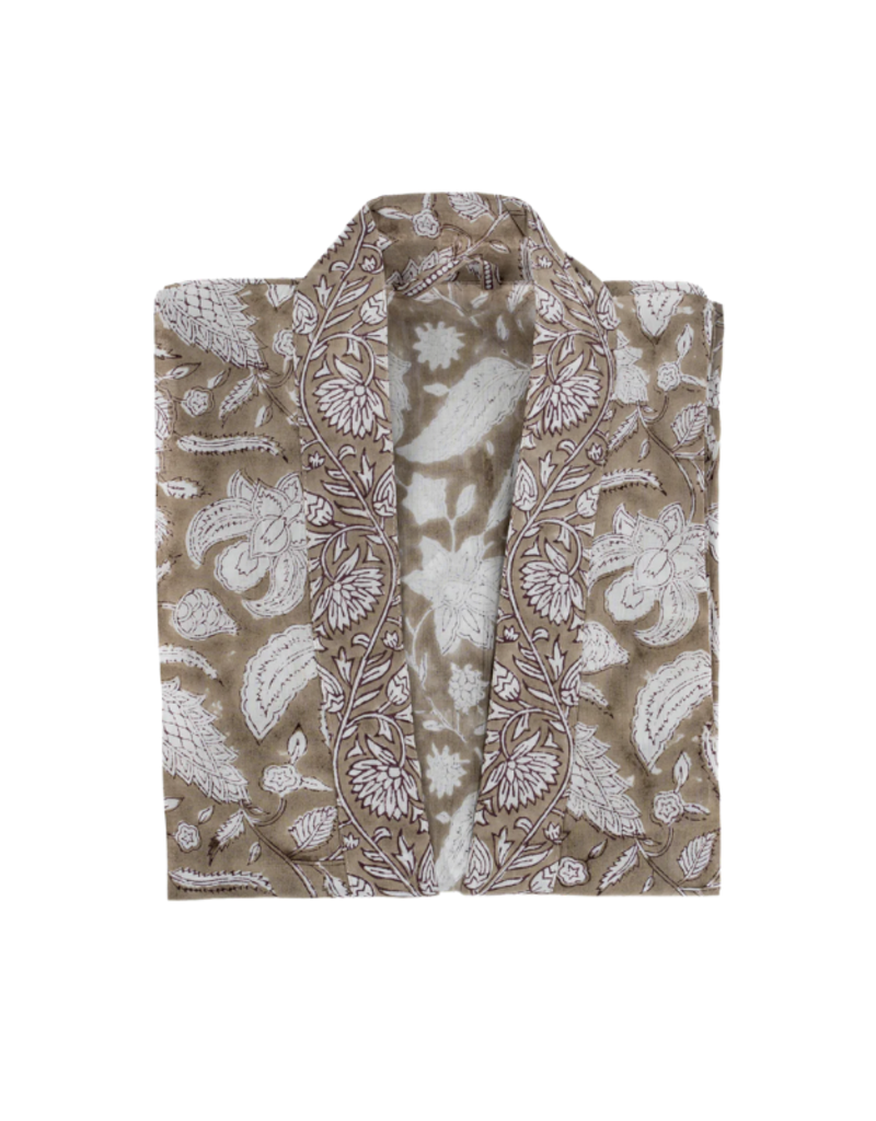 Indaba Trading Sable Block Print Robe