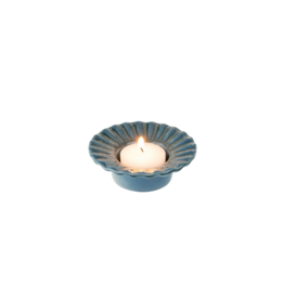 Indaba Trading Poppy Tealight Holder in Blue