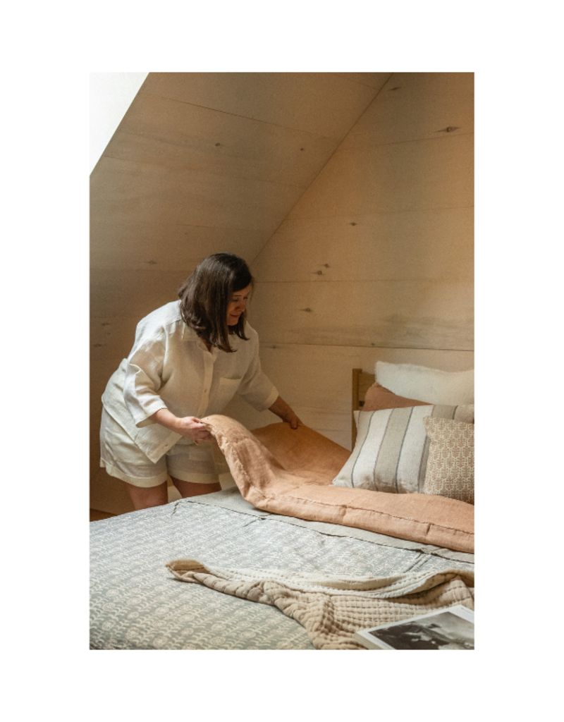 Indaba Trading Linen Lounge Set in Natural