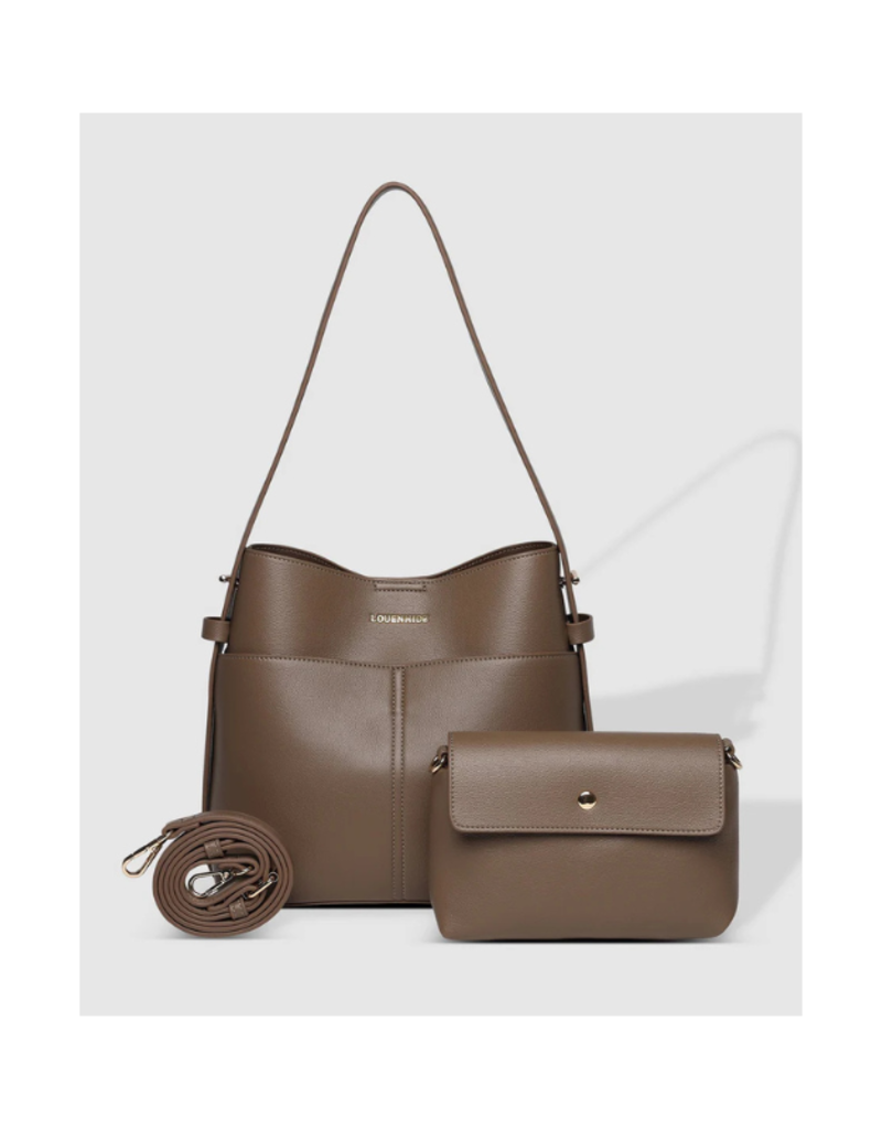 Louenhide Samantha Handbag in Mocha by Louenhide