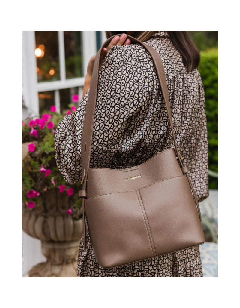 Louenhide Samantha Handbag in Mocha by Louenhide