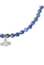 Scout Lapis/Silver Mini Faceted Stone Bracelet by Scout