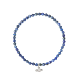 Scout Lapis/Silver Mini Faceted Stone Bracelet by Scout