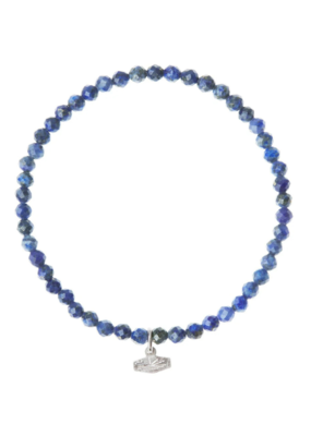 Scout Lapis/Silver Mini Faceted Stone Bracelet by Scout