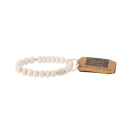 Scout White Fossil Stone Stacking Bracelet by Scout