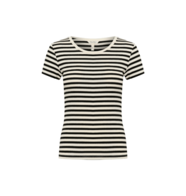 Part Two Rochelle Tee in Black Stripe by Part Two