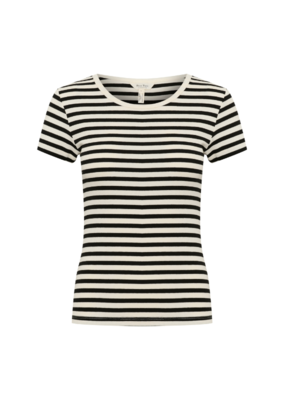 Part Two Rochelle Tee in Black Stripe by Part Two