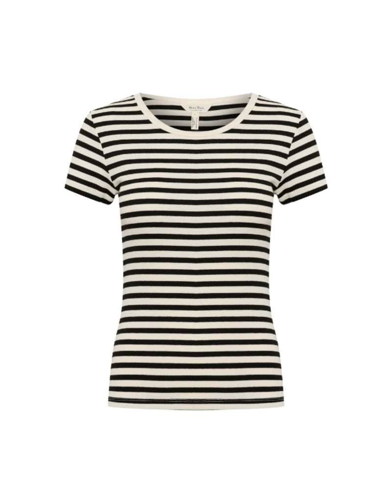 Part Two Rochelle Tee in Black Stripe by Part Two