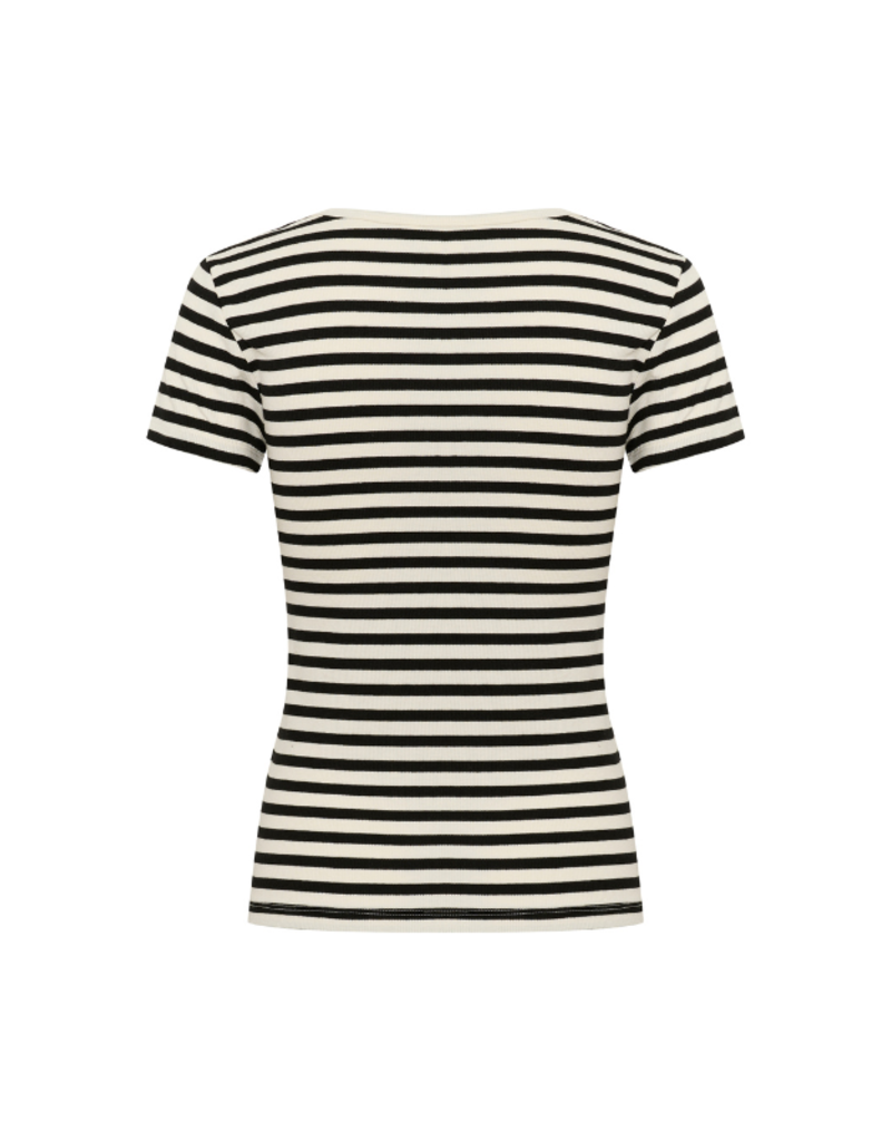 Part Two Rochelle Tee in Black Stripe by Part Two