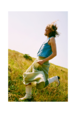 b.young Kallie Denim Vest in Light Blue by b.young