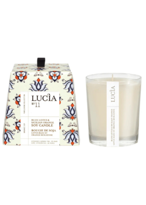 Lucia Lucia 50hr Soy Candle Blue Lotus & Orange