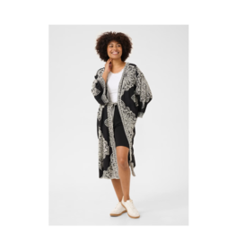 Cream Tyla Duster in Black with Embroidery by Cream