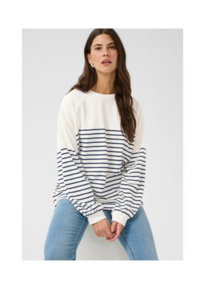 Cream Navy Stripe Sweatshirt by Cream