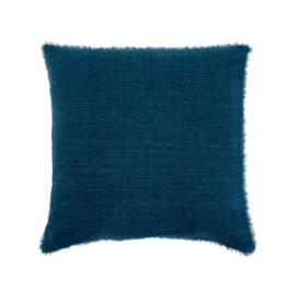 Indaba Trading Lina Linen Pillow in Cobalt 24"