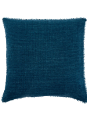 Indaba Trading Lina Linen Pillow in Cobalt 24"