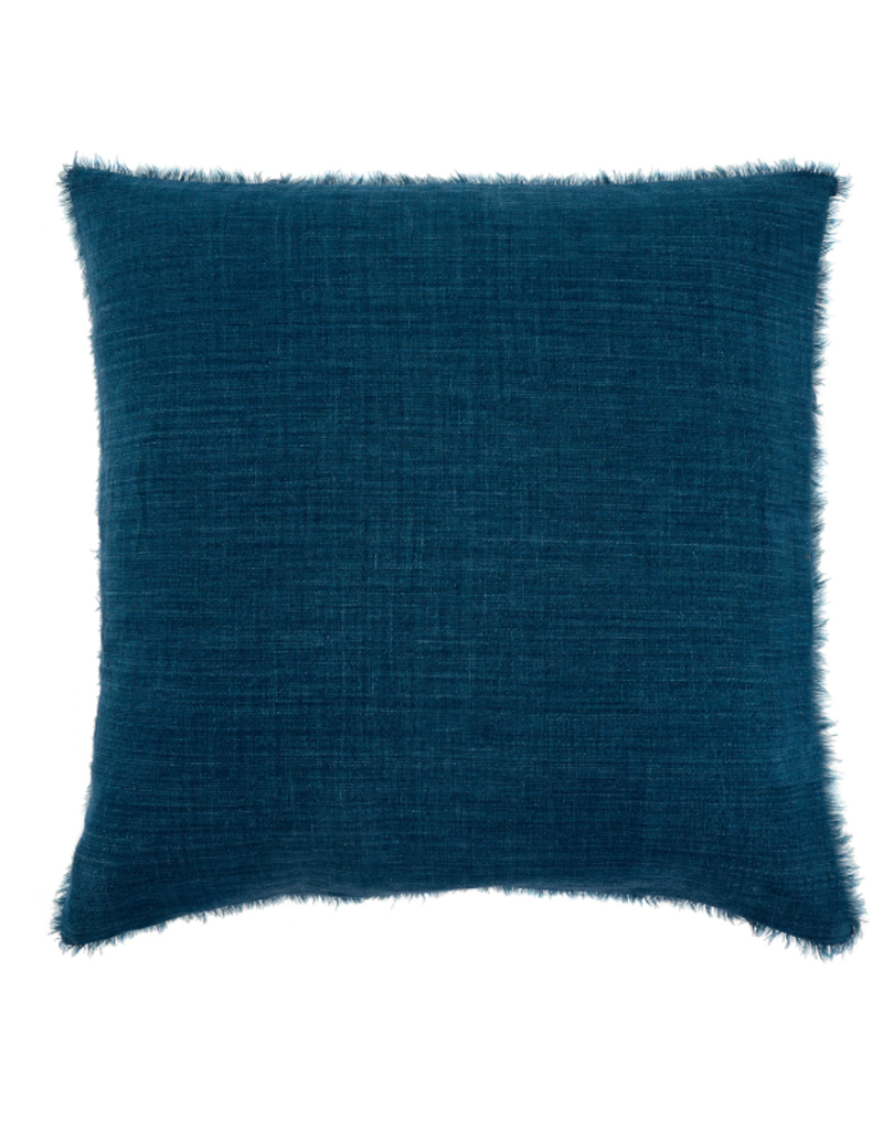 Indaba Trading Lina Linen Pillow in Cobalt 24"