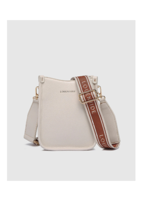 Louenhide Parker Logo Strap Crossbody Bag in Vanilla by Louenhide