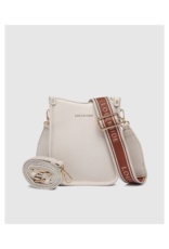 Louenhide Parker Logo Strap Crossbody Bag in Vanilla by Louenhide