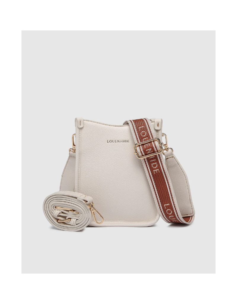 Louenhide Parker Logo Strap Crossbody Bag in Vanilla by Louenhide
