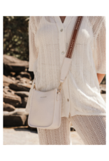 Louenhide Parker Logo Strap Crossbody Bag in Vanilla by Louenhide