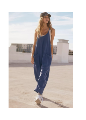 Free People Hot Shot Onesie in Blue Indigo by Free People