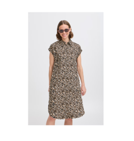 b.young Falakka Shirt Dress in Leopard by b.young