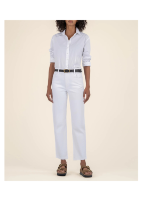 Kut from the Kloth Ashley Barrel in Optic White by Kut from the Kloth