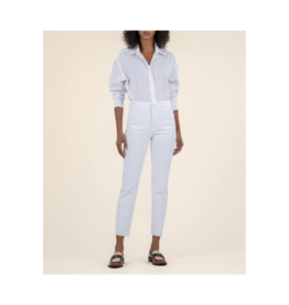 Kut from the Kloth Rachael High Rise Mom Jean in Raw Optic White by Kut from the Kloth